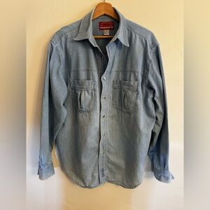Vintage chambray with patina - size M